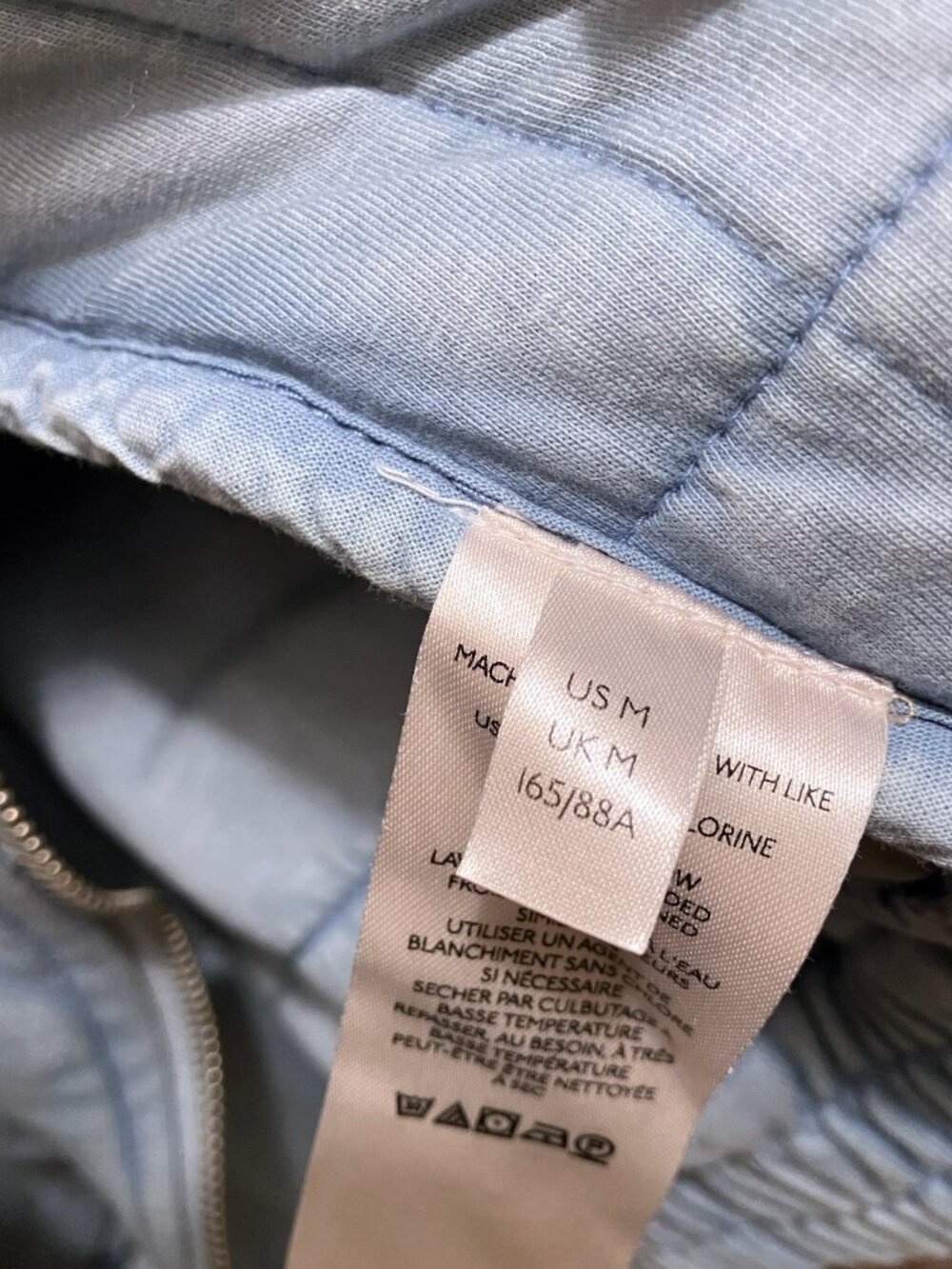 Free People Quilted Dolman Jacket, Wavy Waters | Size M - Picture 6 of 10
